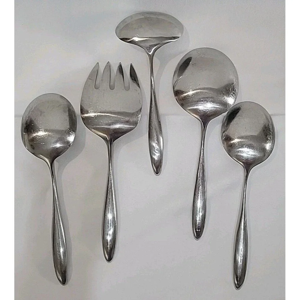 Lauffer Design 2 / Design II 18/8 Stainless Steel 61pc. Flatware Set MCM Estate